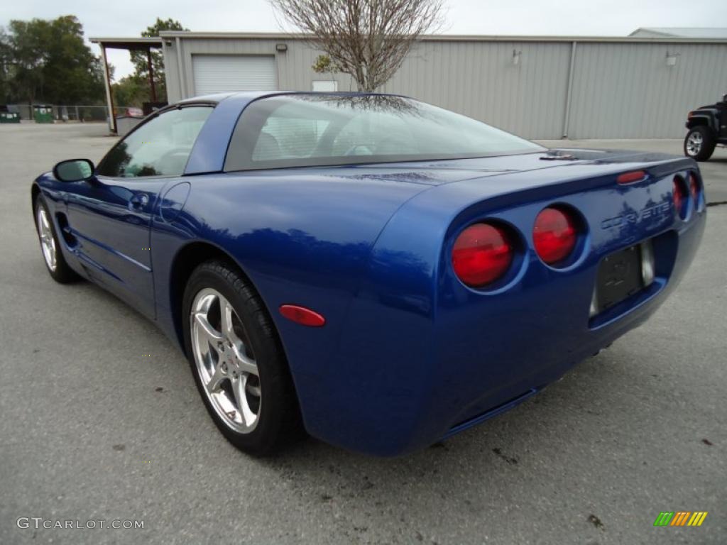 2002 Corvette Coupe - Electron Blue Metallic / Light Gray photo #3