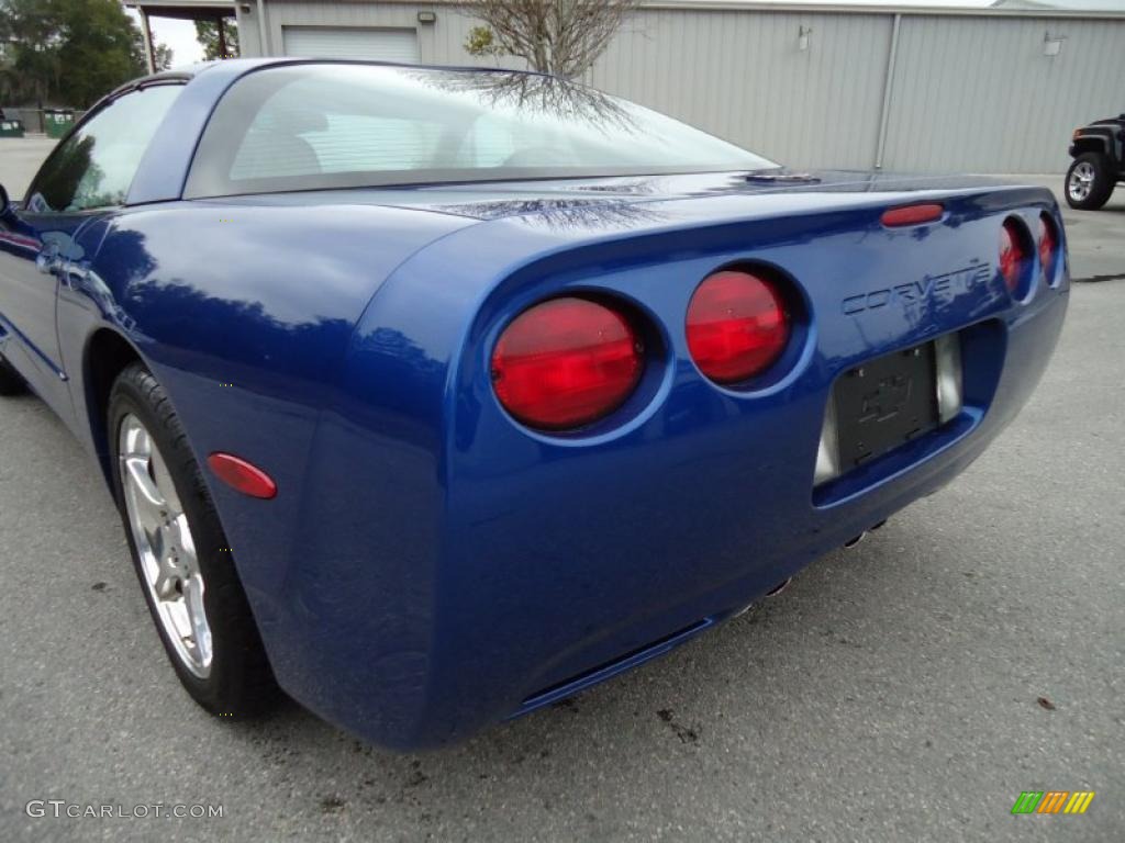 2002 Corvette Coupe - Electron Blue Metallic / Light Gray photo #7