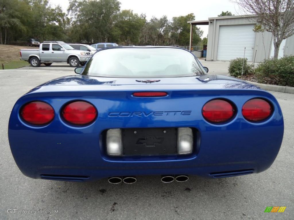 2002 Corvette Coupe - Electron Blue Metallic / Light Gray photo #8