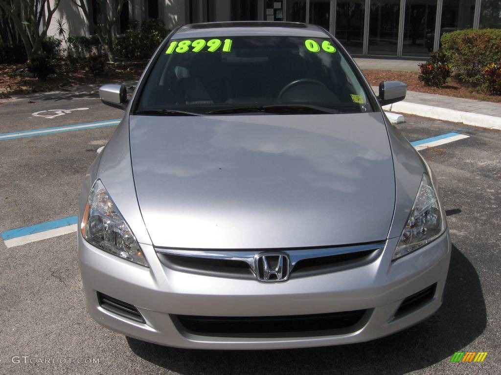 2006 Accord EX-L Sedan - Alabaster Silver Metallic / Black photo #7
