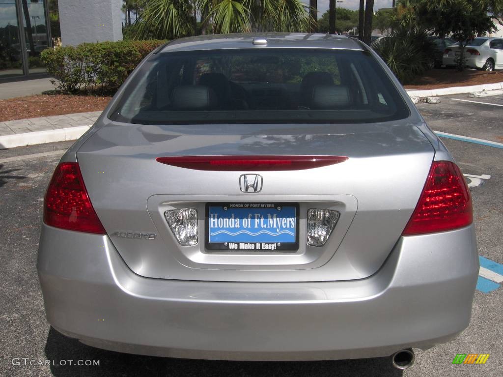 2006 Accord EX-L Sedan - Alabaster Silver Metallic / Black photo #8