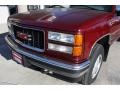 1996 Dark Hunt Club Red Metallic GMC Sierra 1500 SLE Extended Cab 4x4  photo #13