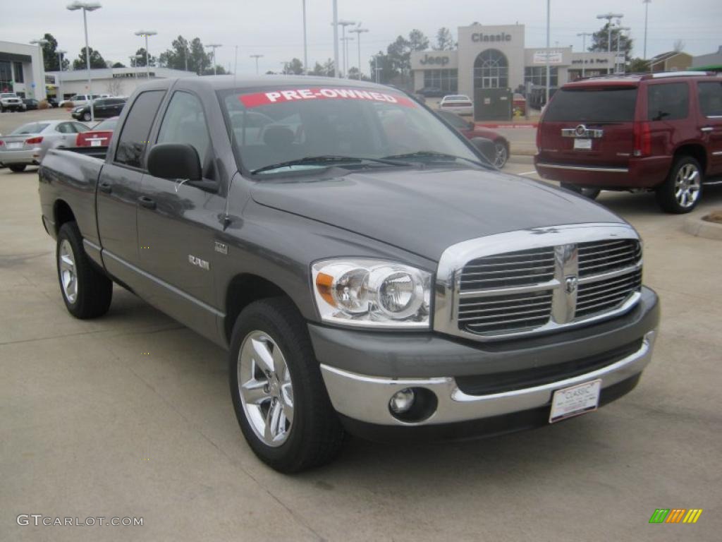 2008 Ram 1500 Lone Star Edition Quad Cab - Mineral Gray Metallic / Medium Slate Gray photo #7