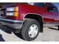 1996 Dark Hunt Club Red Metallic GMC Sierra 1500 SLE Extended Cab 4x4  photo #18