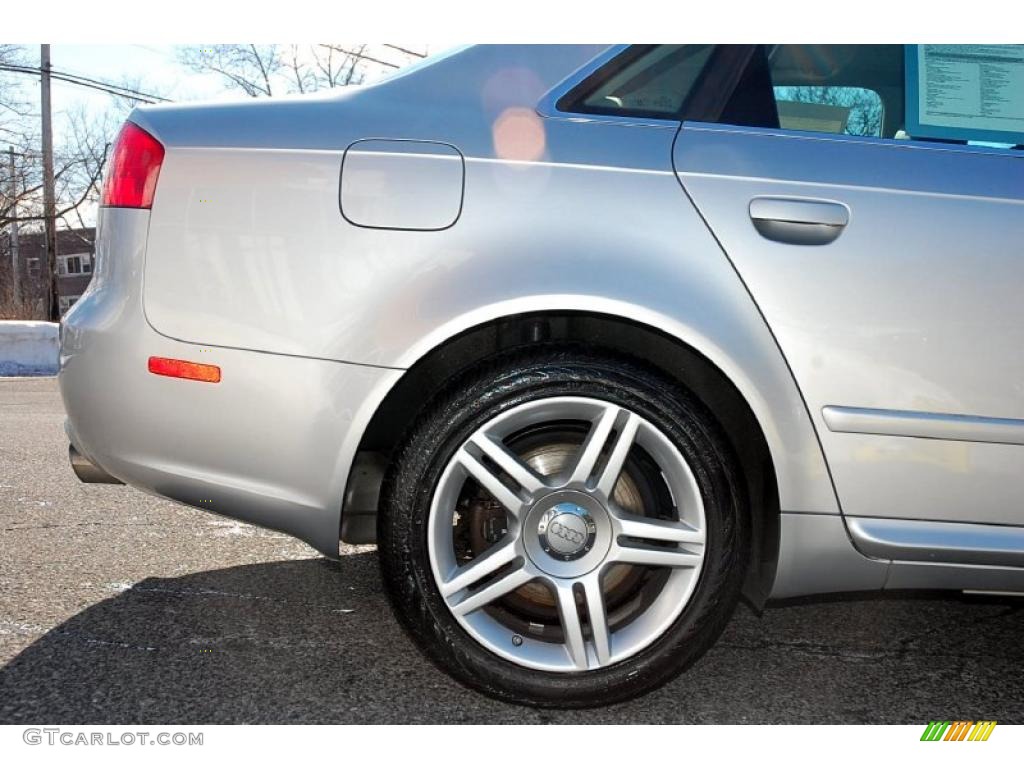 2008 A4 2.0T quattro Sedan - Light Silver Metallic / Light Gray photo #6