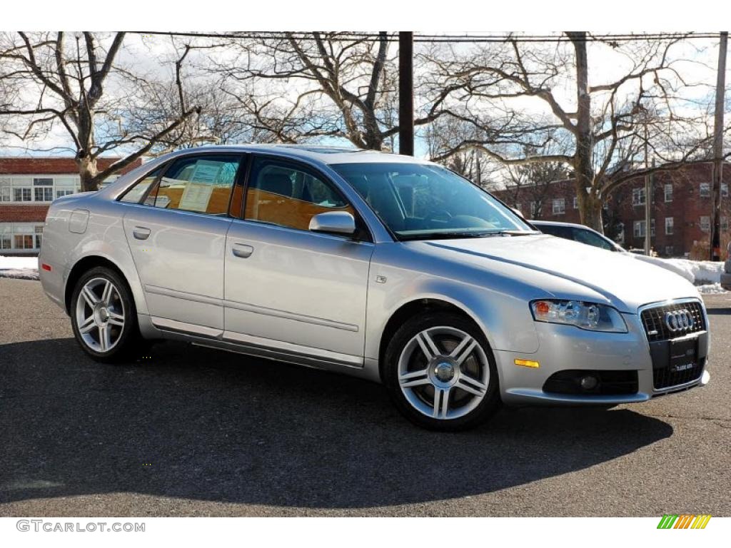 2008 A4 2.0T quattro Sedan - Light Silver Metallic / Light Gray photo #8