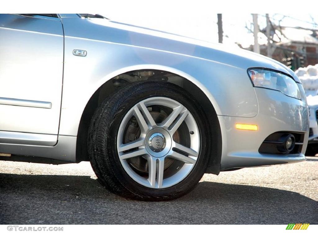 2008 A4 2.0T quattro Sedan - Light Silver Metallic / Light Gray photo #9