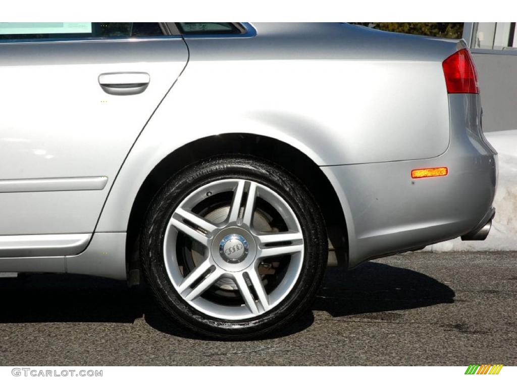2008 A4 2.0T quattro Sedan - Light Silver Metallic / Light Gray photo #12