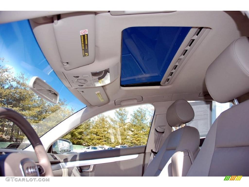 2008 A4 2.0T quattro Sedan - Light Silver Metallic / Light Gray photo #16