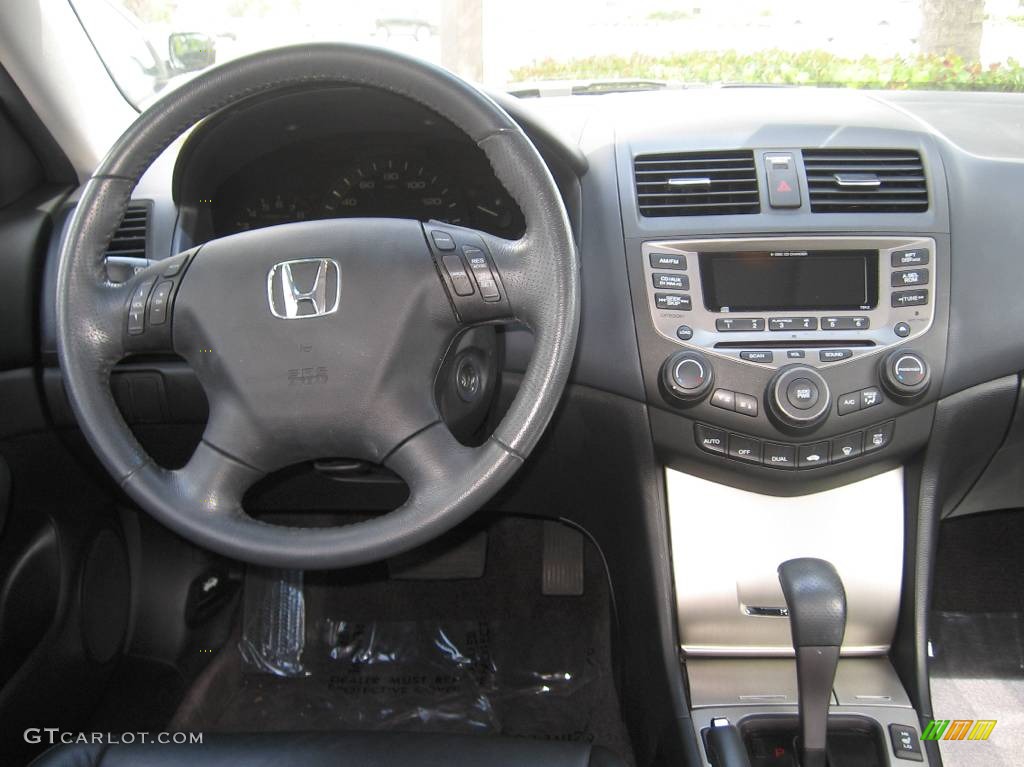 2006 Accord EX-L Sedan - Alabaster Silver Metallic / Black photo #13
