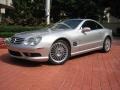 2003 Brilliant Silver Metallic Mercedes-Benz SL 55 AMG Roadster  photo #3