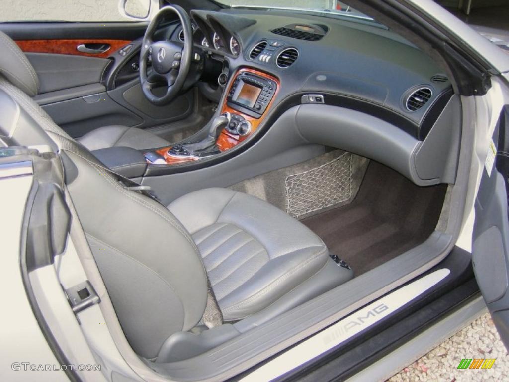 2003 Mercedes-Benz SL 55 AMG Roadster Charcoal Dashboard Photo #44775302