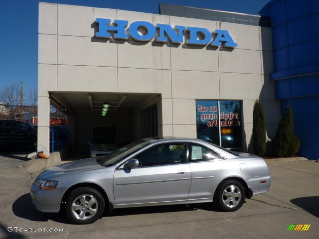 2002 Accord EX Coupe - Satin Silver Metallic / Charcoal photo #1