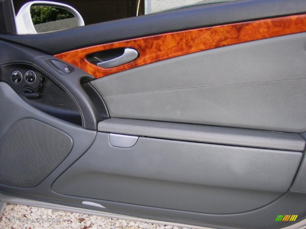 2003 Mercedes-Benz SL 55 AMG Roadster Charcoal Door Panel Photo #44775561