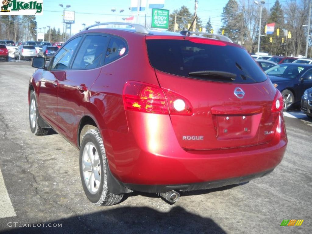 Venom Red 2009 Nissan Rogue SL AWD Exterior Photo #44775621