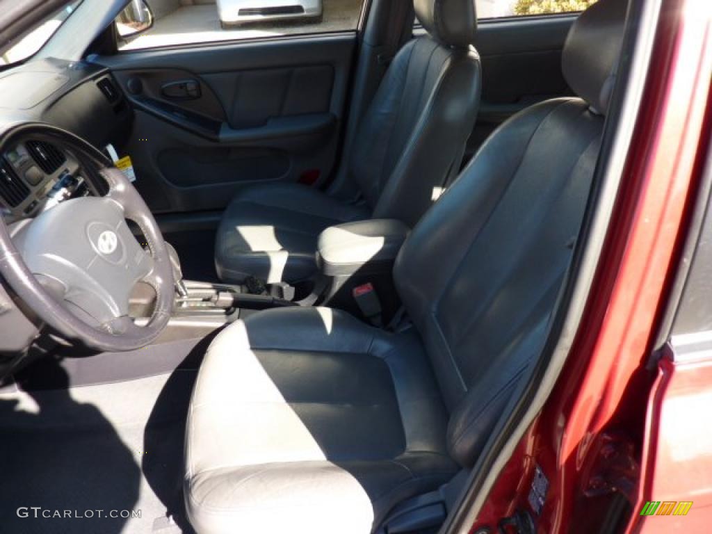 2004 Elantra GT Hatchback - Crimson Dark Red / Dark Gray photo #7