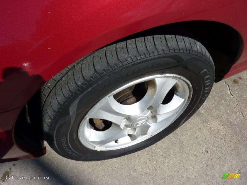 2004 Elantra GT Hatchback - Crimson Dark Red / Dark Gray photo #12