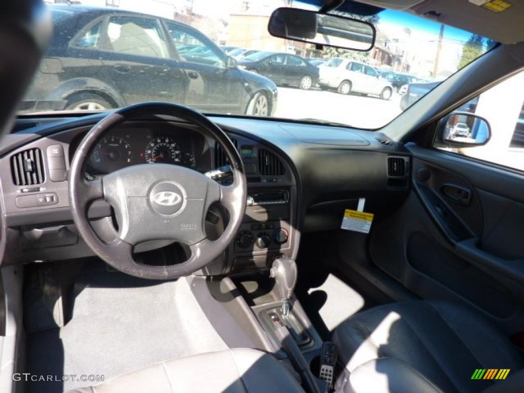 2004 Elantra GT Hatchback - Crimson Dark Red / Dark Gray photo #13