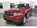 2011 Inferno Red Crystal Pearl Jeep Grand Cherokee Laredo  photo #2