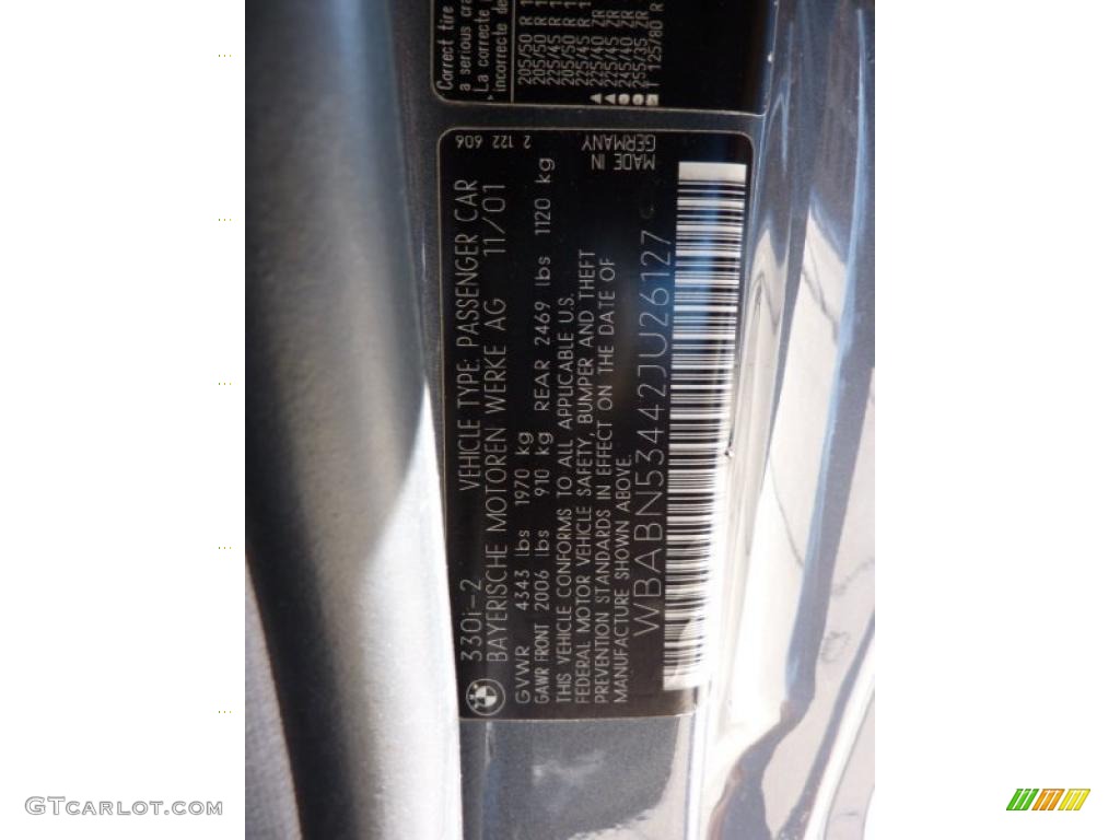 2002 3 Series 330i Coupe - Steel Grey Metallic / Black photo #19