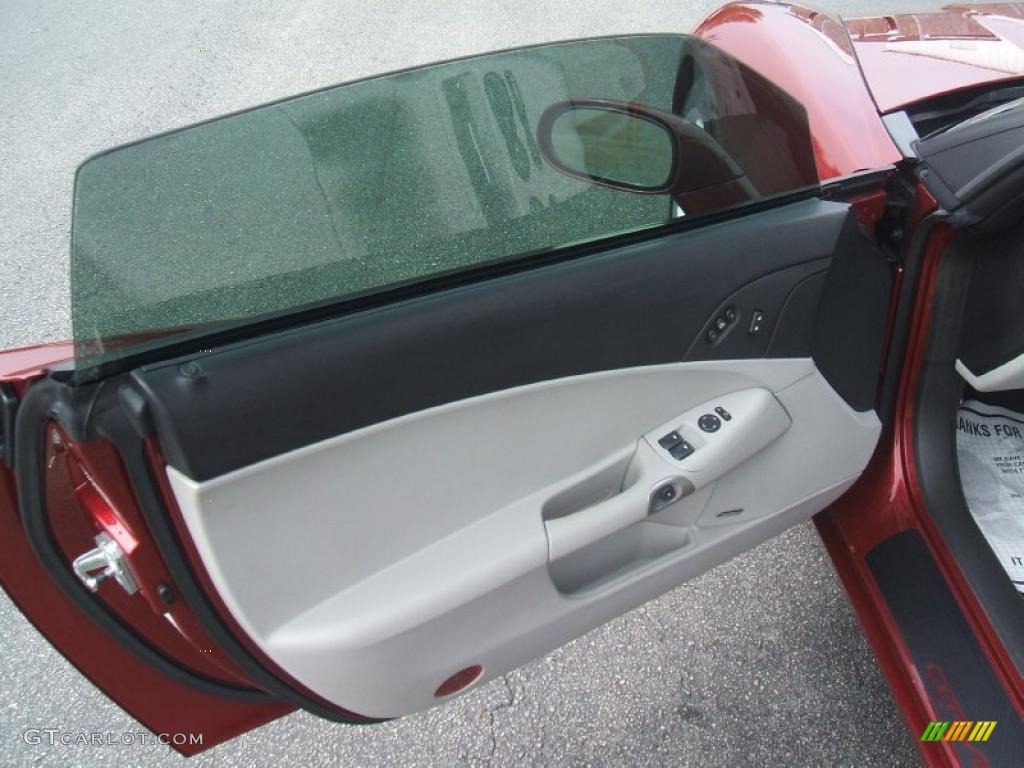 2006 Chevrolet Corvette Coupe Titanium Gray Door Panel Photo #44777690