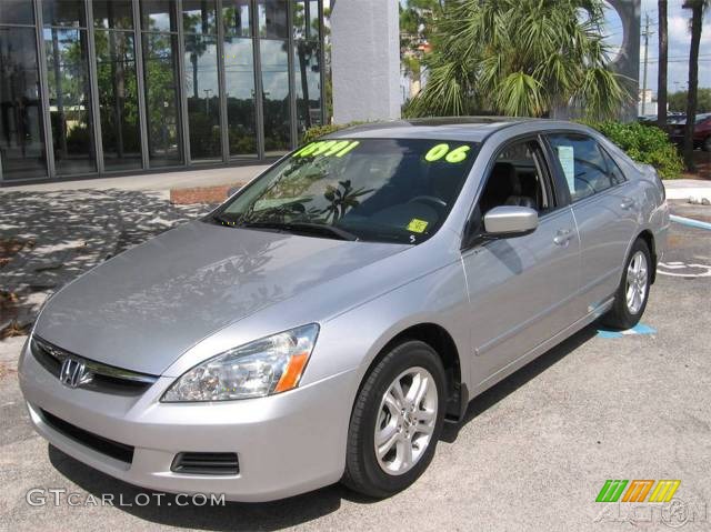 2006 Accord EX-L Sedan - Alabaster Silver Metallic / Black photo #21