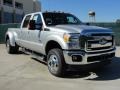 Ingot Silver Metallic 2011 Ford F350 Super Duty Lariat Crew Cab 4x4 Dually Exterior