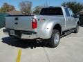 2011 Ingot Silver Metallic Ford F350 Super Duty Lariat Crew Cab 4x4 Dually  photo #3