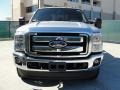 2011 Ingot Silver Metallic Ford F350 Super Duty Lariat Crew Cab 4x4 Dually  photo #8