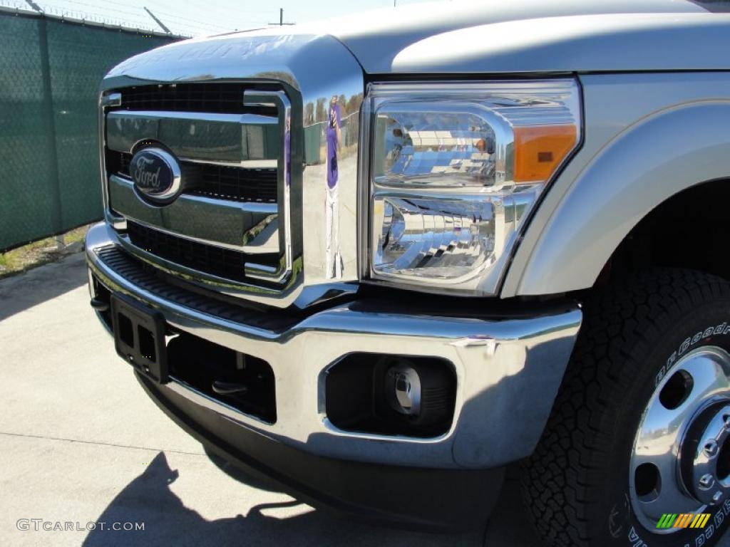 Ingot Silver Metallic 2011 Ford F350 Super Duty Lariat Crew Cab 4x4 Dually Exterior Photo #44779538