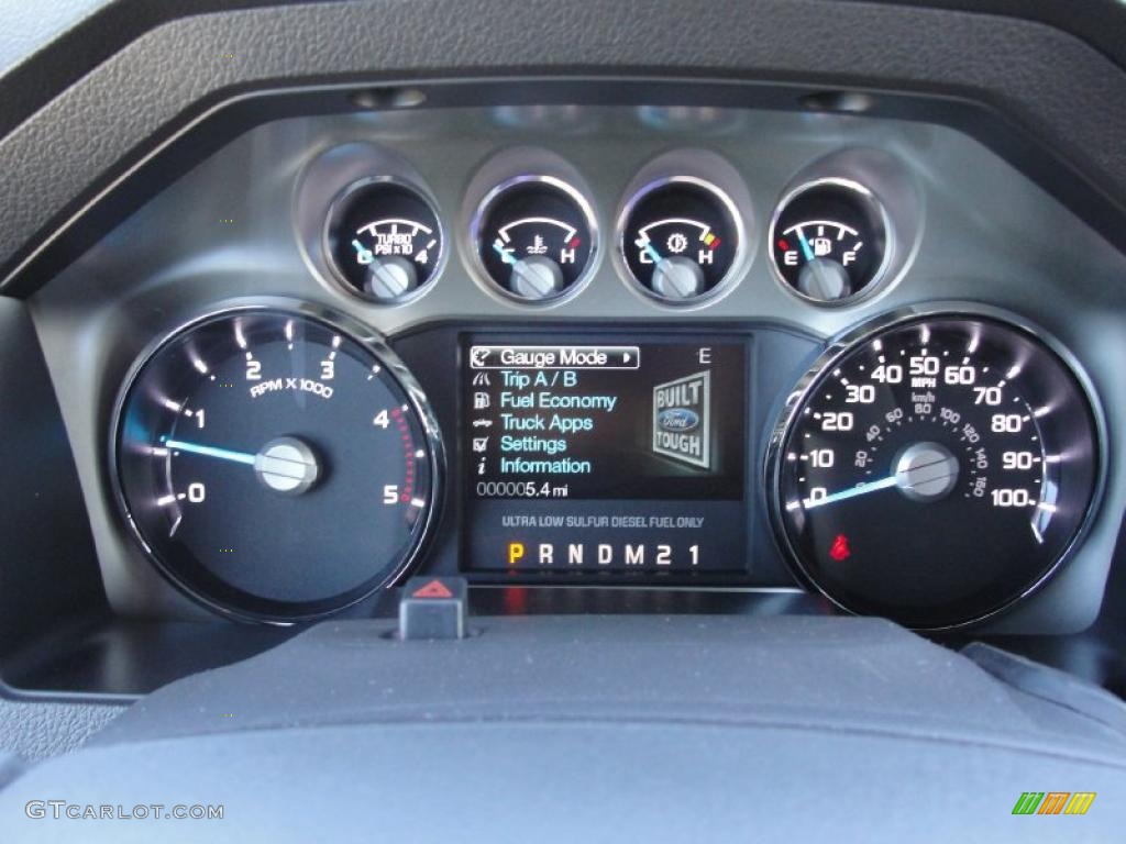 2011 Ford F350 Super Duty Lariat Crew Cab 4x4 Dually Gauges Photo #44779800