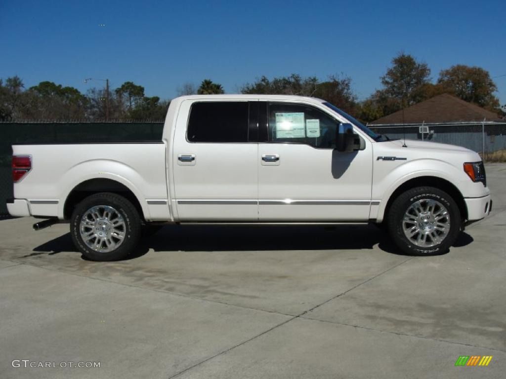 White Platinum Metallic Tri-Coat 2011 Ford F150 Platinum SuperCrew Exterior Photo #44780358