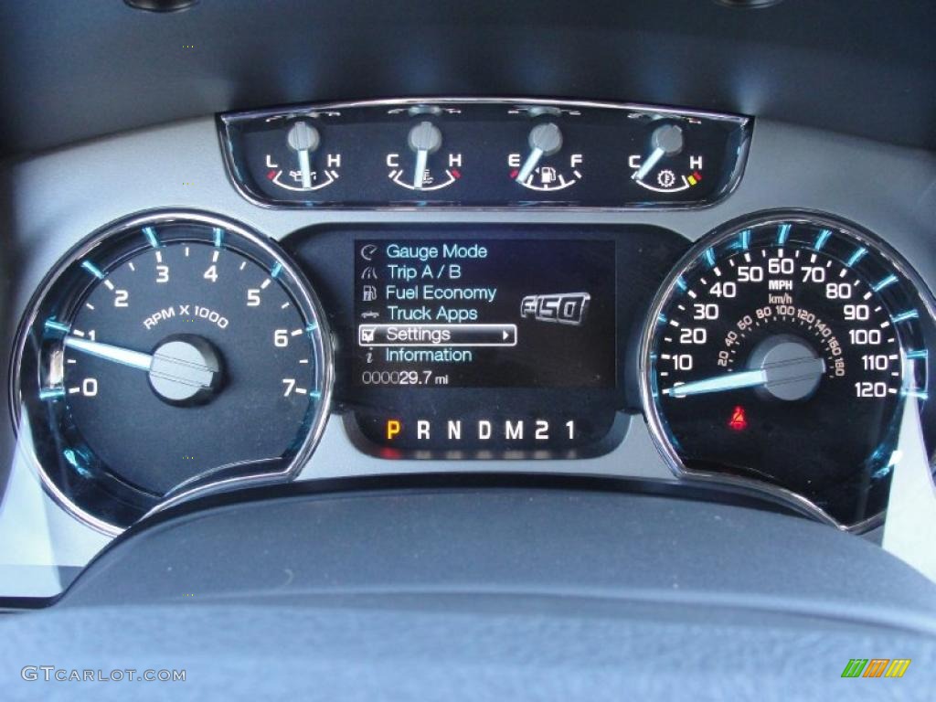 2011 Ford F150 Platinum SuperCrew Gauges Photo #44780898