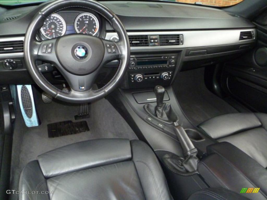 2008 BMW M3 Coupe Black Dashboard Photo #44782516