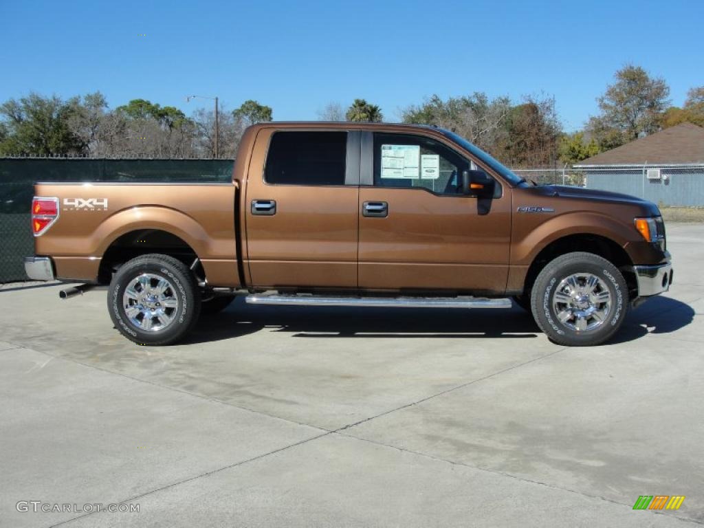 2011 F150 Texas Edition SuperCrew 4x4 - Golden Bronze Metallic / Pale Adobe photo #2