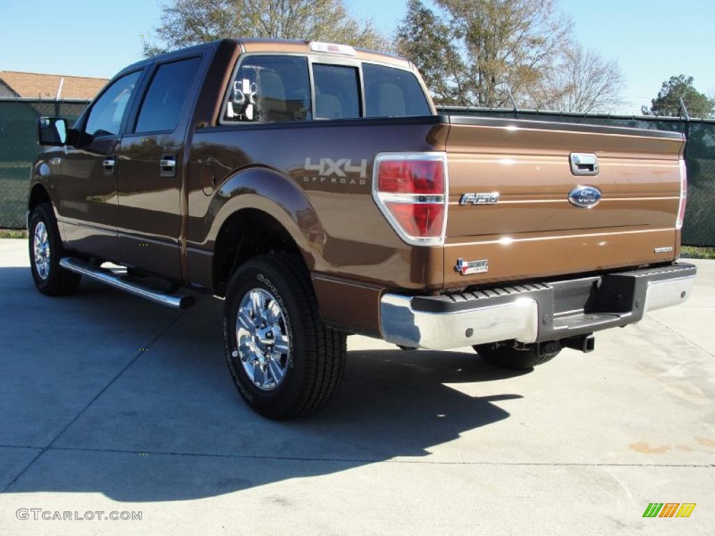 2011 F150 Texas Edition SuperCrew 4x4 - Golden Bronze Metallic / Pale Adobe photo #5