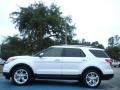 White Platinum Tri-Coat 2011 Ford Explorer Limited Exterior