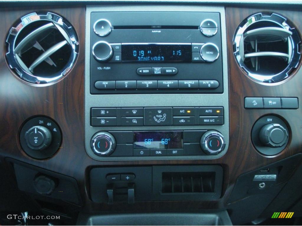 2011 F250 Super Duty Lariat Crew Cab 4x4 - Sterling Grey Metallic / Black Two Tone Leather photo #10