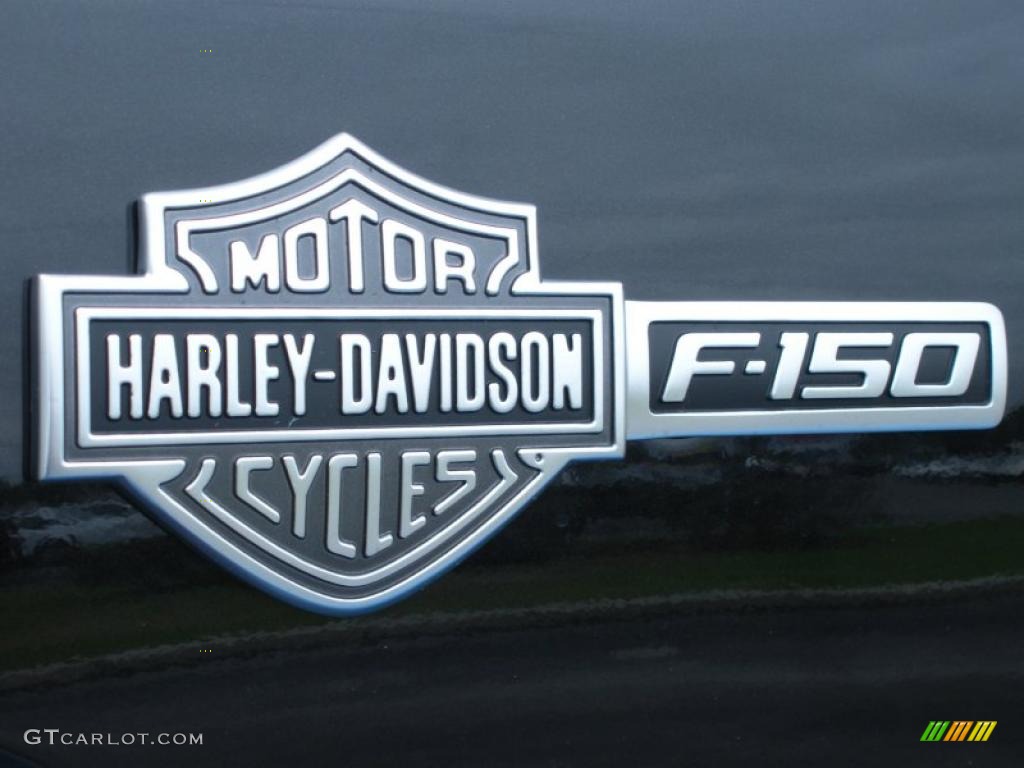2011 F150 Harley-Davidson SuperCrew 4x4 - Tuxedo Black Metallic / Black/Silver Smoke photo #4