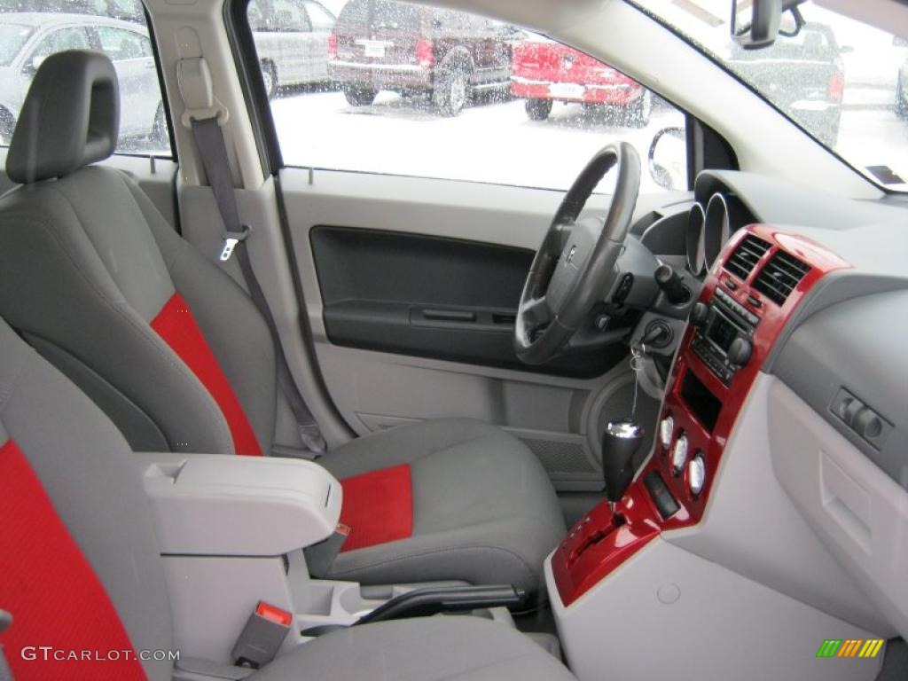 Pastel Slate Gray/Red Interior 2007 Dodge Caliber SXT Photo #44784826