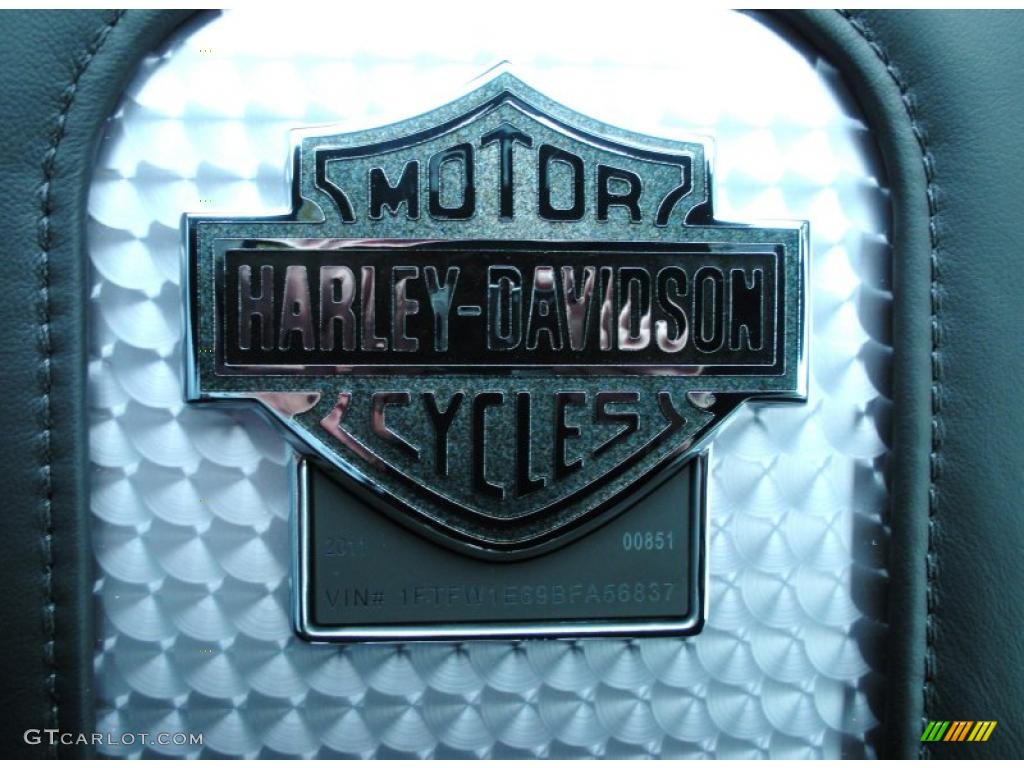 2011 F150 Harley-Davidson SuperCrew 4x4 - Tuxedo Black Metallic / Black/Silver Smoke photo #11