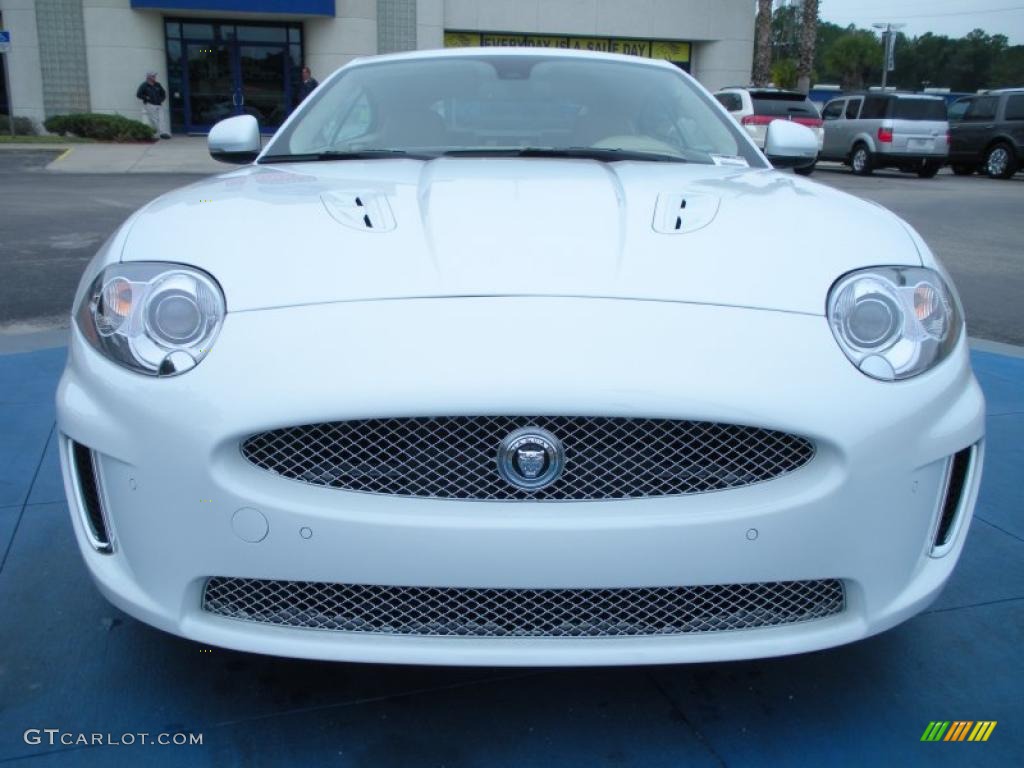 Polaris White 2011 Jaguar XK XKR Coupe Exterior Photo #44785690