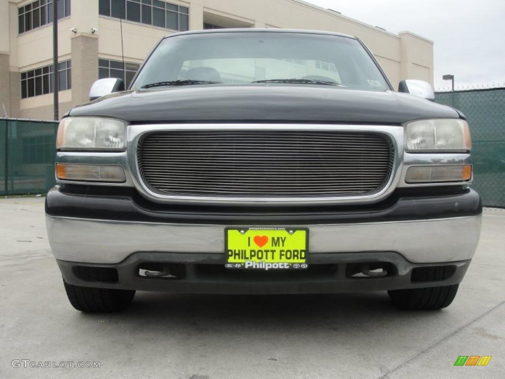 1999 Sierra 1500 SL Regular Cab - Onyx Black / Graphite photo #9