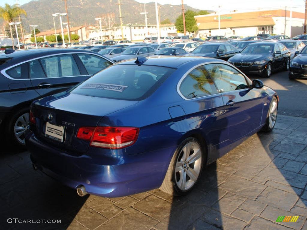 2008 3 Series 335i Coupe - Montego Blue Metallic / Black photo #9