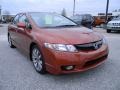Redline Orange Pearl 2010 Honda Civic Si Sedan Exterior