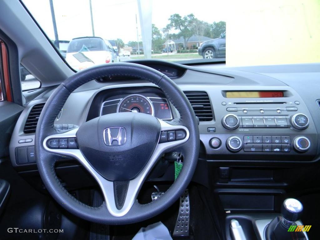 2010 Honda Civic Si Sedan Black Dashboard Photo #44788886