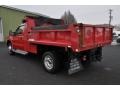 2000 Red Ford F550 Super Duty XL Regular Cab 4x4 Dump Truck  photo #3