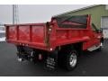 2000 Red Ford F550 Super Duty XL Regular Cab 4x4 Dump Truck  photo #4