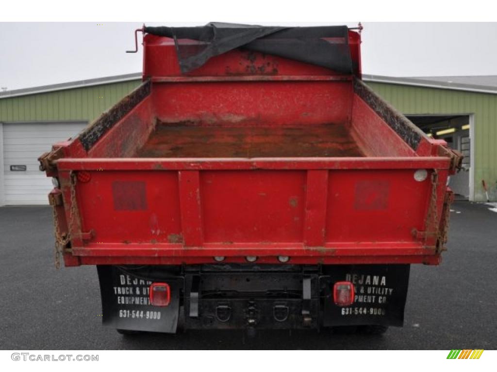 2000 F550 Super Duty XL Regular Cab 4x4 Dump Truck - Red / Medium Graphite photo #7