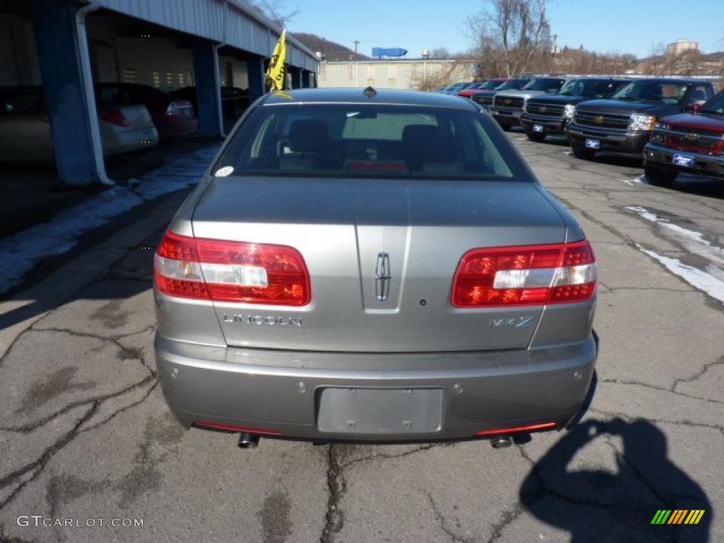 2008 MKZ Sedan - Vapor Silver Metallic / Dark Charcoal photo #9